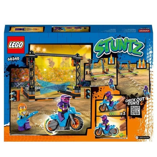 LEGO® 60340 City Stuntz Stuntutmaningen: Bladen, Dirt Bike Toy med Stunt Rider för pojkar och flickor från 5 år och uppåt