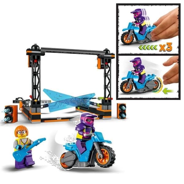 LEGO® 60340 City Stuntz Stuntutmaningen: Bladen, Dirt Bike Toy med Stunt Rider för pojkar och flickor från 5 år och uppåt
