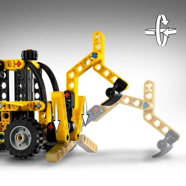 LEGO Technic 42197 Grävlastare - Byggspel och present för pojkar från 7 år och uppåt