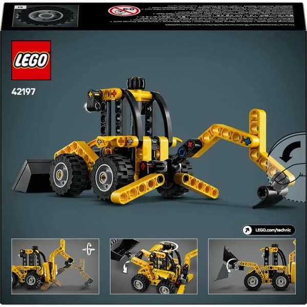 LEGO Technic 42197 Grävlastare - Byggspel och present för pojkar från 7 år och uppåt