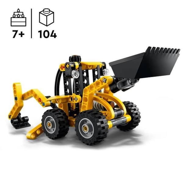 LEGO Technic 42197 Grävlastare - Byggspel och present för pojkar från 7 år och uppåt