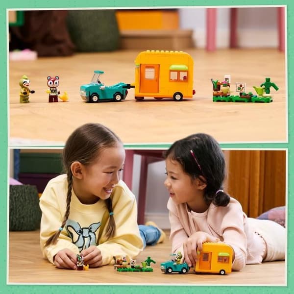 LEGO Animal Crossing 77054 Racines husvagns- och trädgårdsställ - Leksaksbil