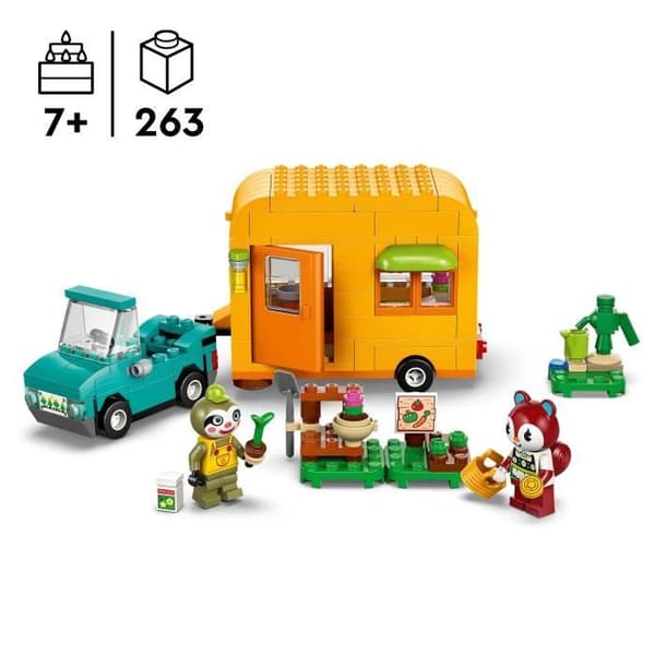 LEGO Animal Crossing 77054 Racines husvagns- och trädgårdsställ - Leksaksbil