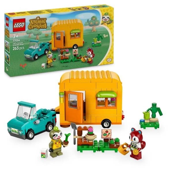 LEGO Animal Crossing 77054 Racines husvagns- och trädgårdsställ - Leksaksbil