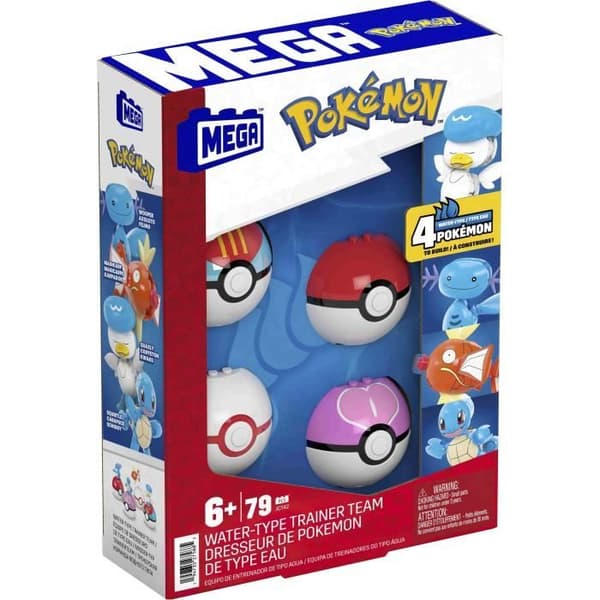 MEGA Pokémon-Tränare av Vattentyp - Byggsats - 6 år+- JCT42