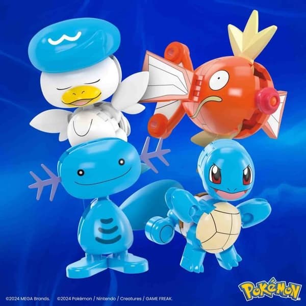 MEGA Pokémon-Tränare av Vattentyp - Byggsats - 6 år+- JCT42