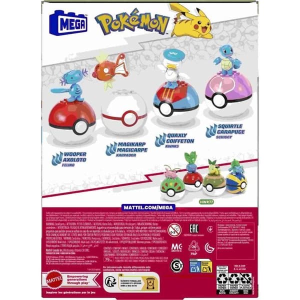MEGA Pokémon-Tränare av Vattentyp - Byggsats - 6 år+- JCT42
