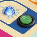 Miniatyrbild 6 av 6: Busy Board - TOPBRIGHT - Ljusomkopplare - 3 knappar - Tryck - Interiör