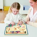 Miniatyrbild 3 av 6: Dinosaurieägglabyrint - TOP LJUS - Magnetisk penna - Sortering - Färger - Siffror