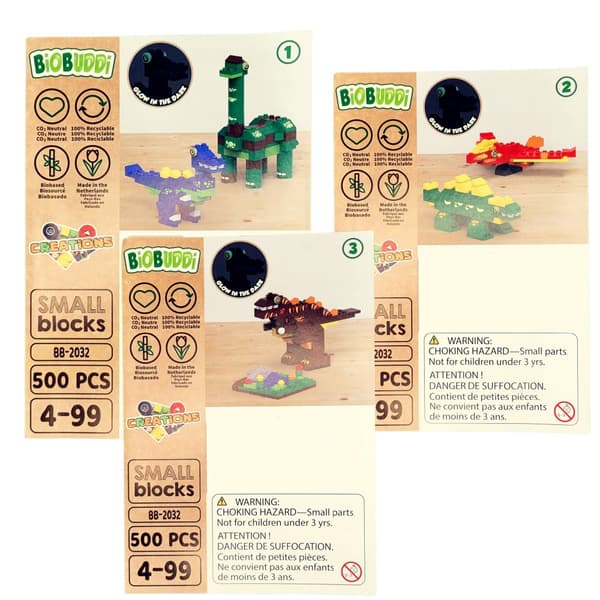 Dinosaur World BiOBUDDi 500 st. EKOLOGISKA block