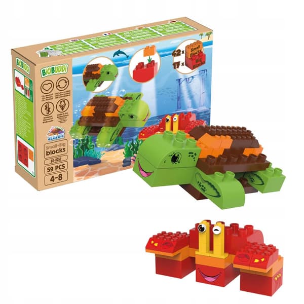 Turtle Rak BiOBUDDi EKOLOGISKA byggblock