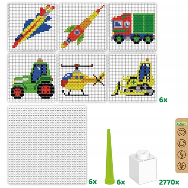 Pixel Vehicles BiOBUDDI 2782 el. XXL palapeli EKOLOGISET lohkot