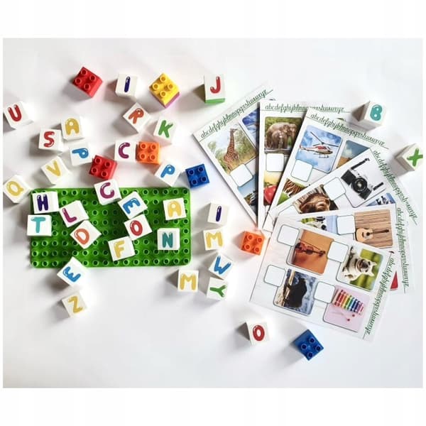 Lær BIOBUDDi Letters Educational Set Ecological Blocks at kende