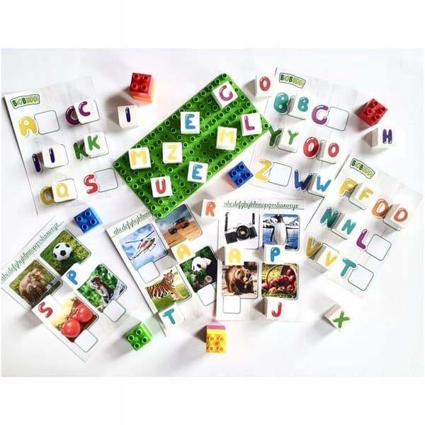 Lær BIOBUDDi Letters Educational Set Ecological Blocks at kende