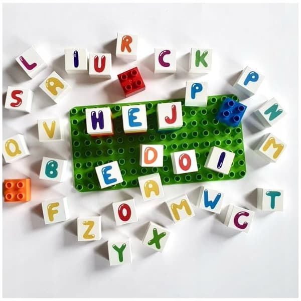 Lær BIOBUDDi Letters Educational Set Ecological Blocks at kende