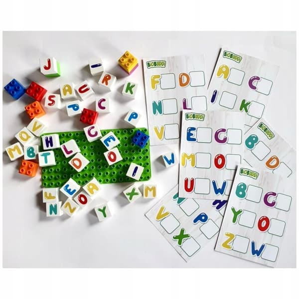 Lær BIOBUDDi Letters Educational Set Ecological Blocks at kende