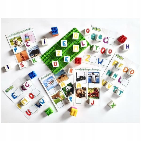 Lær BIOBUDDi Letters Educational Set Ecological Blocks at kende