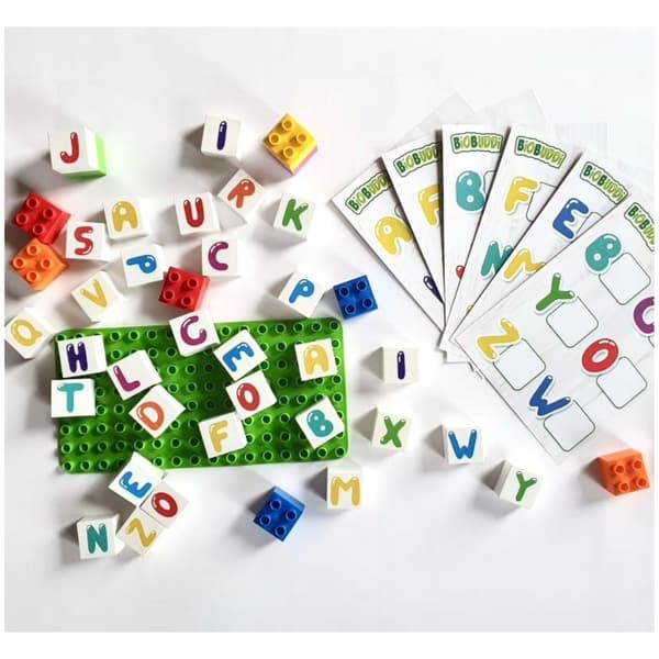 Lær BIOBUDDi Letters Educational Set Ecological Blocks at kende