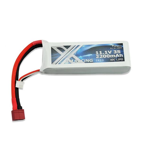 2200mAh 11,1V LiPo-batteri AM-X Racing Dean T-kontakt