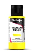Miniatyrbillede 1 af 2: Vallejo Premium farve 62.031 Fluorescerende gul