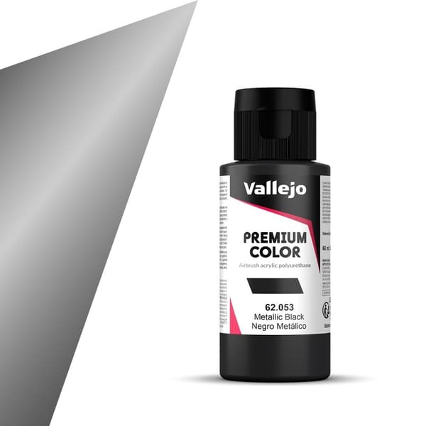 Vallejo Premium farve 62.053 Metallic Sort