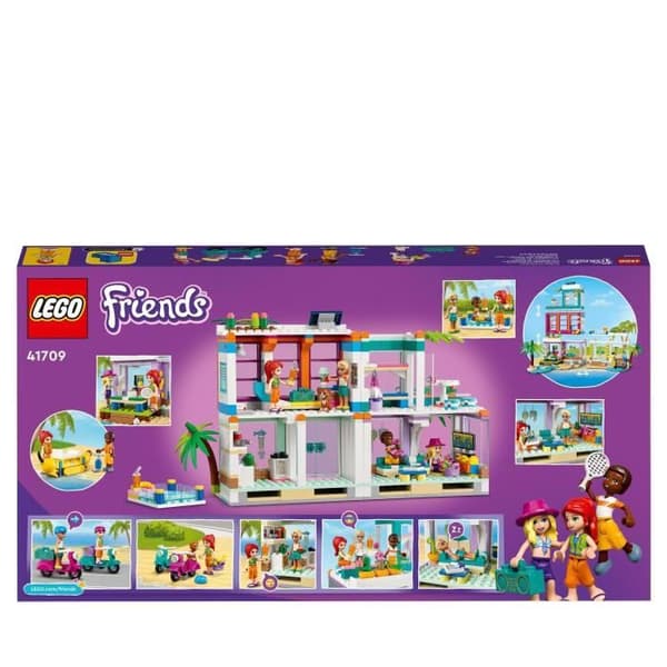 LEGO® 41709 Friends Summer 2022 Beach Semesterhus, med pool, Mia minidocka och tillbehör, barn från 7 år och uppåt
