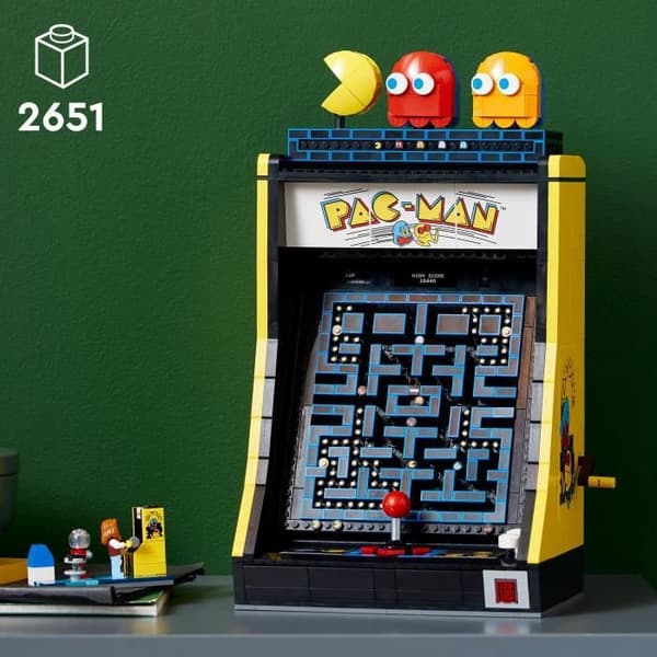 LEGO 10323 Exclu Cdiscount Ikoner Arcade-spel PAC-MAN, Byggmodell för vuxna, Spelmotor med figurer