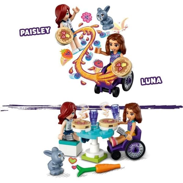 LEGO® Friends 41753 Creperiet, kreativ leksak med kaninfigur, present till barn 6 år