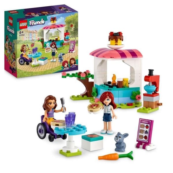 LEGO® Friends 41753 Creperiet, kreativ leksak med kaninfigur, present till barn 6 år