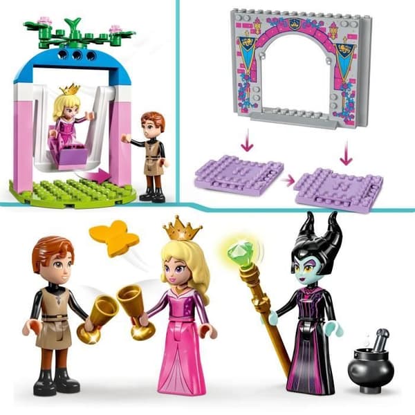 LEGO® Disney Princess 43211 Auroras slottleksak med törnrosa minifigur