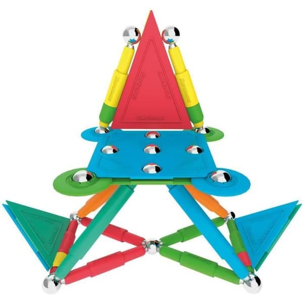 Supermag leksak magnetisk Colorstix stål röd/gul 50 st