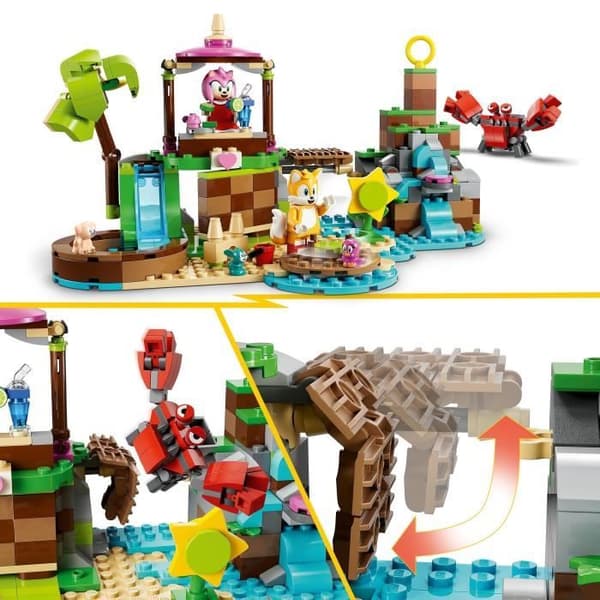 LEGO® Sonic the Hedgehog 76992 Amy's Island Animal Rescue, leksak med 6 minifigurer, för barn