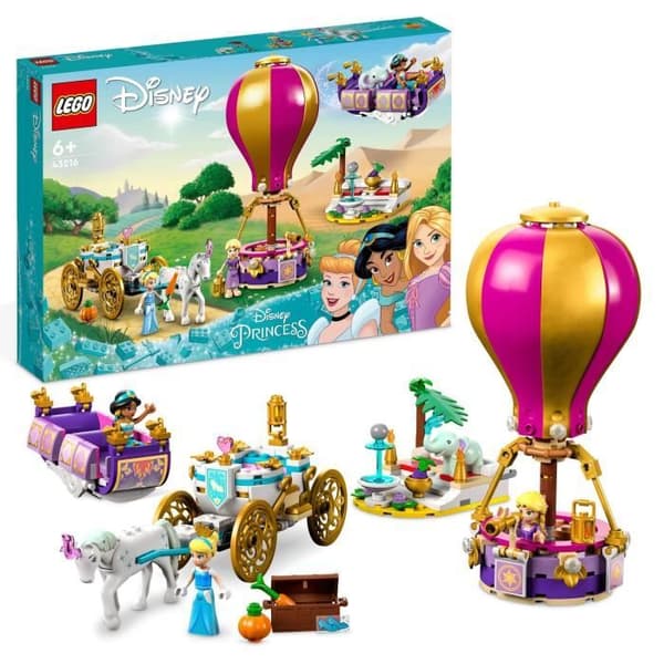 LEGO® Disney Princess 43216 Prinsessornas förtrollade resa, leksak med häst och minifigurer