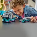 Miniatyrbild 5 av 6: LEGO® 60406 City racerbil och biltransport lastbil, leksak med fordon, förarminifigurer