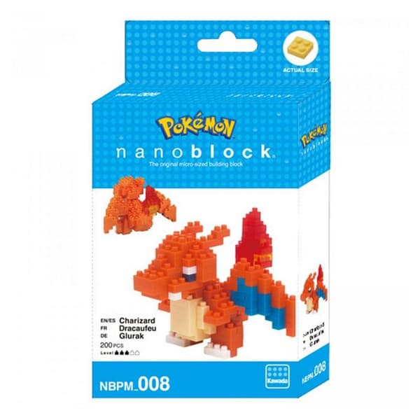 Nanoblocks - Charizard - Nbpm008 Nb Figur - Japansk VO Pokemon Building Kit