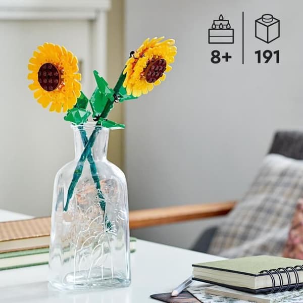 LEGO® 40524 Creator solrosor, byggsats för konstgjorda blommor, barnrum eller heminredning