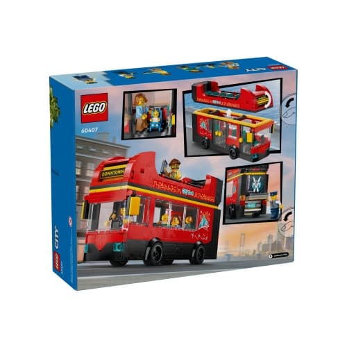 LEGO City 60407 - Röd dubbeldeckare sightseeing buss - byggsats