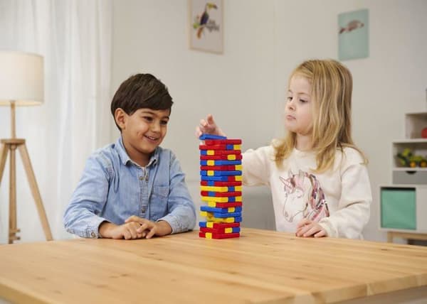 Noris - 606012165 - Premier Spel 3 Färgglada Byggblock, från 3 År