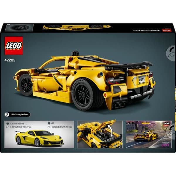 LEGO Technic 42205 Chevrolet Corvette Stingray - Sportbil för pojkar från 9 år och uppåt
