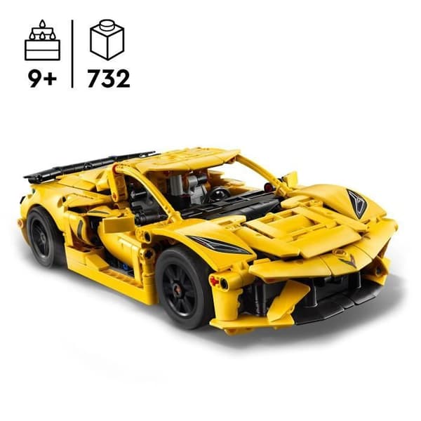 LEGO Technic 42205 Chevrolet Corvette Stingray - Sportbil för pojkar från 9 år och uppåt