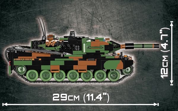 Polska militärblock COBI 2620 German Tank LEOPARD 2A5 TVM Army