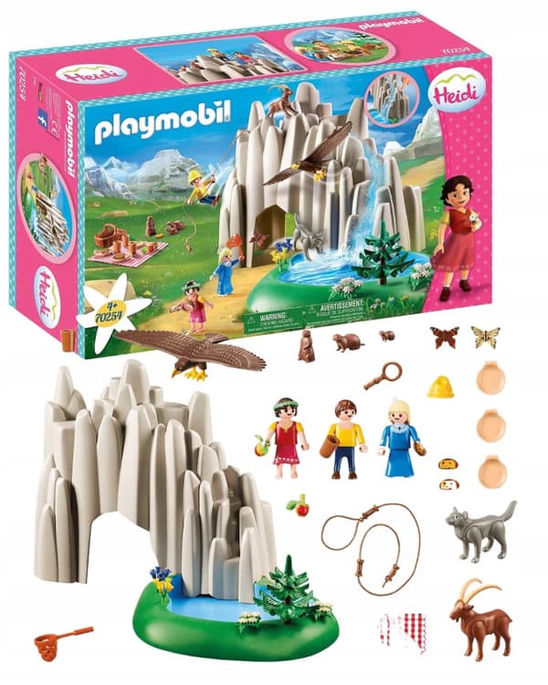 PLAYMOBIL HEIDI 70254 Crystal Lake Village Mountains