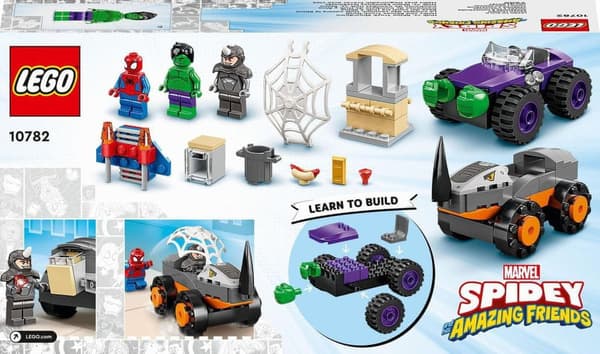 LEGO Marvel Hulk vs Rhino SPIDEY 2 køretøjer 10782