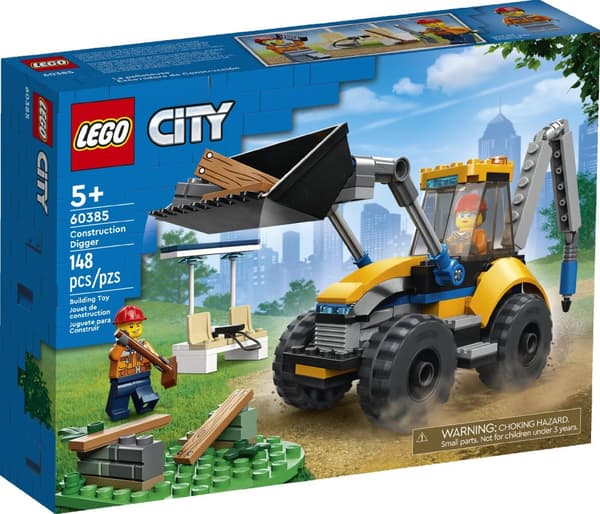 LEGO City 60385 Gravemaskine læssemaskine Bykonstruktion