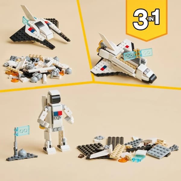 LEGO Creator Space Shuttle Astronaut 3i1 31134