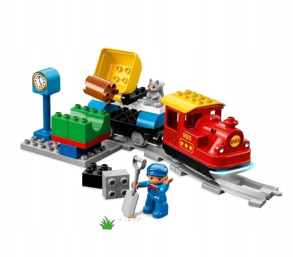 LEGO Duplo 10874 Juna Train Train Train telaketjut Light Sound Big Blocks