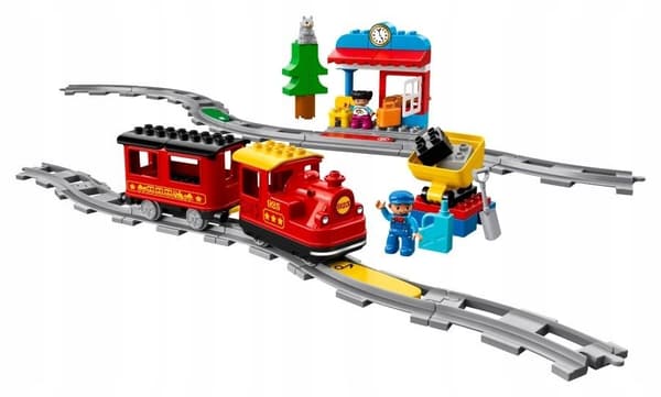 LEGO Duplo 10874 Juna Train Train Train telaketjut Light Sound Big Blocks