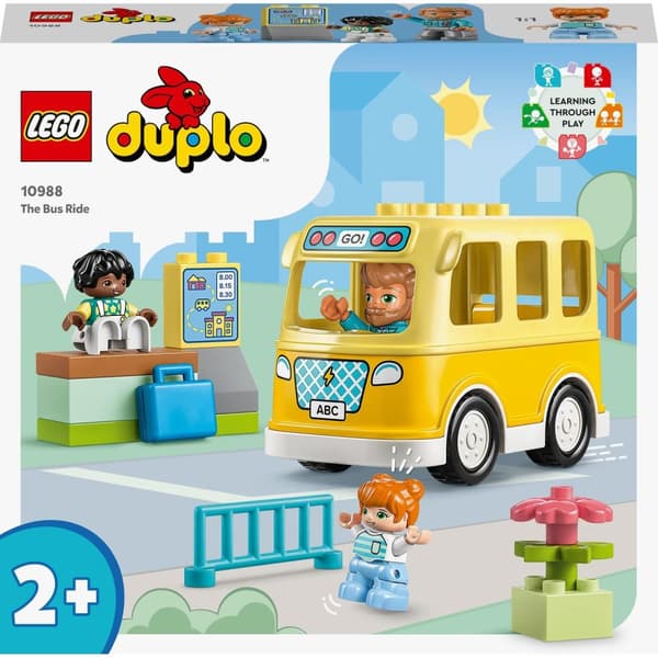 LEGO Duplo bil skolbuss 3 figurer 2+ 10988