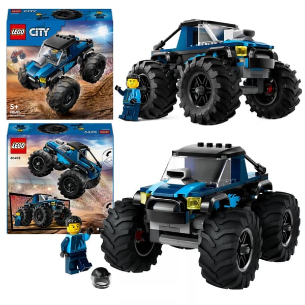 LEGO City 60402 Off-road køretøj blå monster lastbil bil