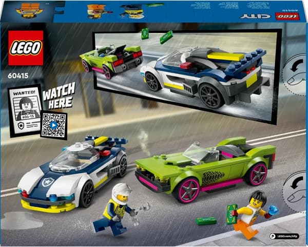 LEGO City Police 60415 Police Muscle Car Chase 2 x Bil Auto